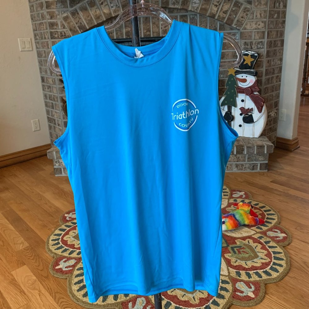 C2 Sport Sleeveless Tee Shirt - Door County Triathalon - Men's Size Large